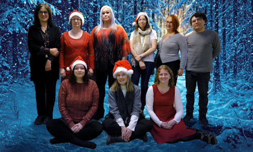 Foto på team E-lärande